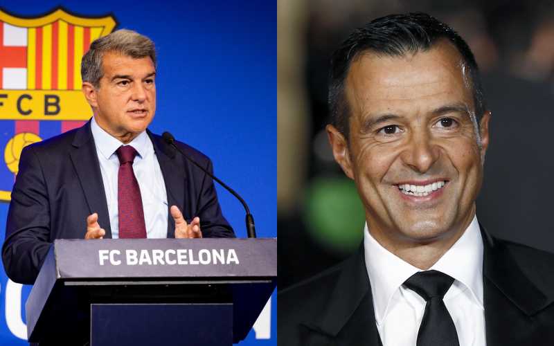 Chủ tịch Joan Laporta của Barca đã liên hệ với người đại diện của Cristiano Ronaldo - Jorge Mendes