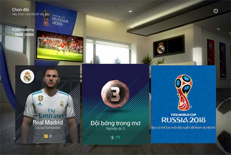 FIFA Online 4 có 4 Chế độ chơi