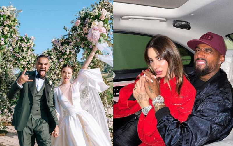 Kevin-Prince Boateng đã kết hôn với người vợ mới Valentina Fradegrada