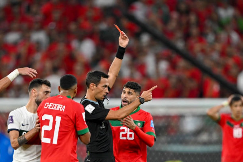 Kết quả Morocco vs Bồ Đào Nha: Thẻ đỏ dành cho Cheddira