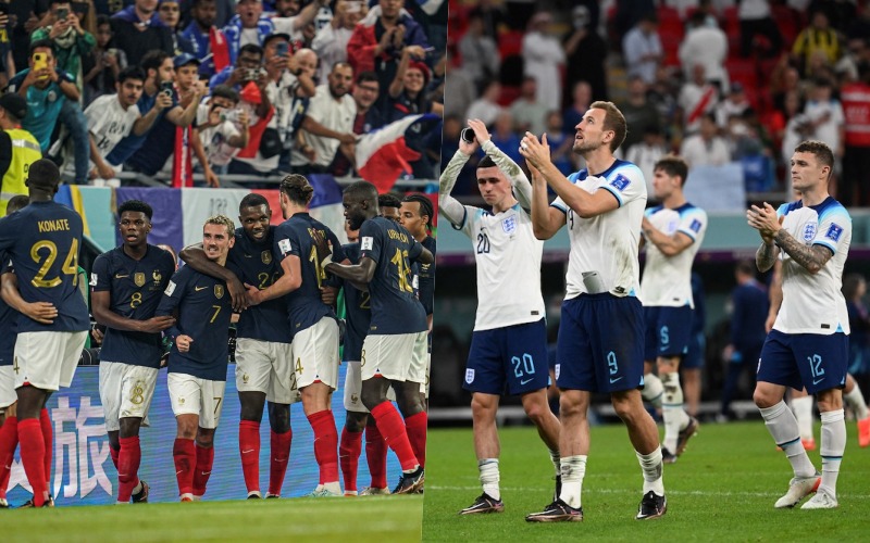 Tuyển Pháp và Anh thể hiện phong độ cao ở World Cup 2022