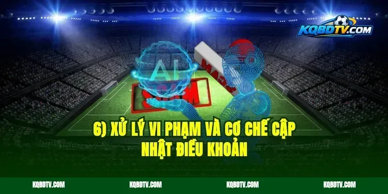 6) Xử lý vi phạm và cơ chế cập nhật điều khoản