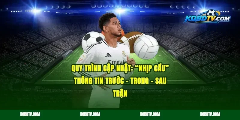 Quy trình cập nhật: “nhịp cầu” thông tin trước – trong – sau trận